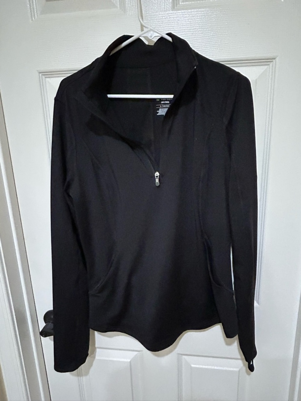tek gear Black Half-Zip Pullover Sweatshirt